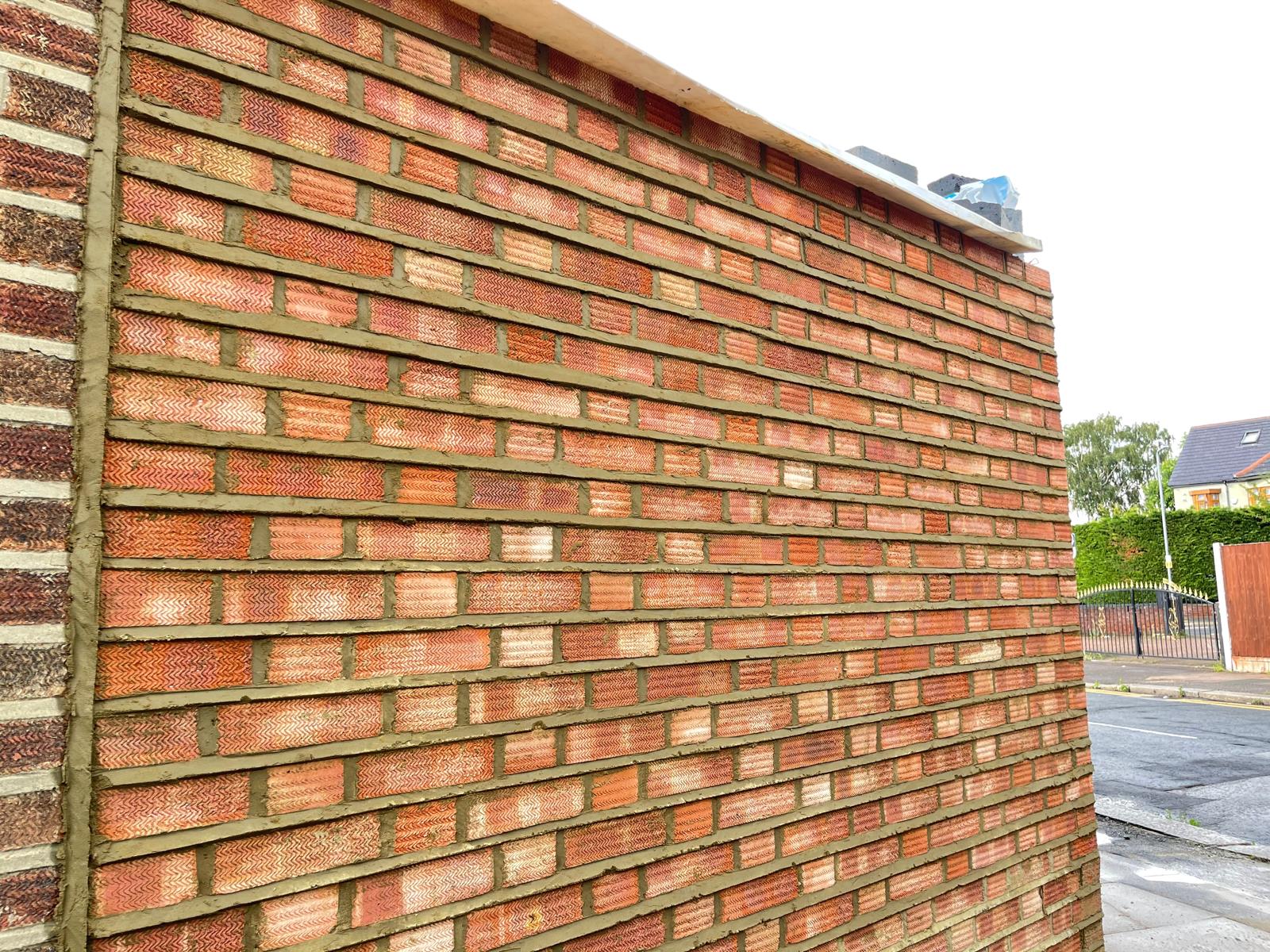 New build brickwork